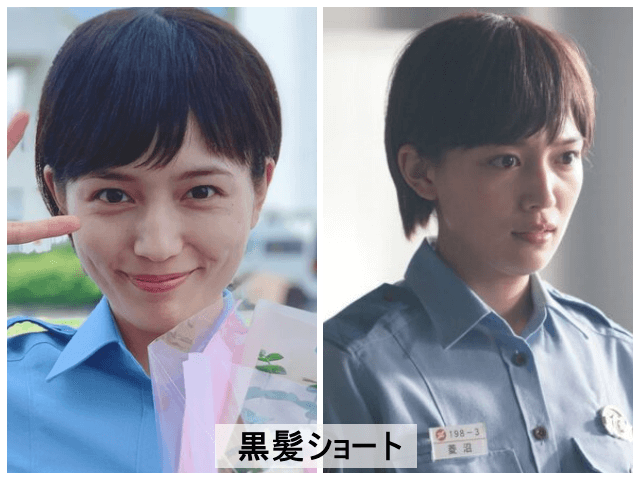 2020年(25歳)ドラマ「教場」に出演した時の川口春奈の髪型は『黒髪ショート』