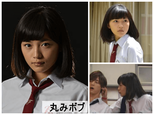 2014年(19歳)ドラマ「金田一少年の事件簿N（neo）」に出演した時の川口春奈の髪型は『丸みボブ』