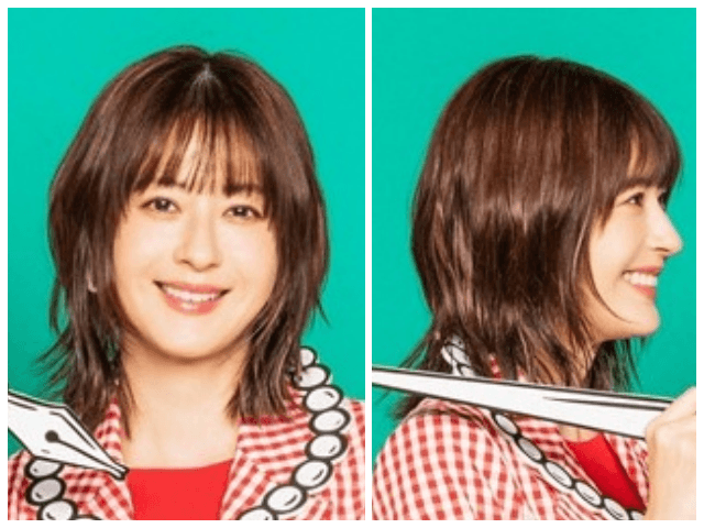 ドラマ『君の好きは無敵』でネオウルフの髪型をした松本若菜