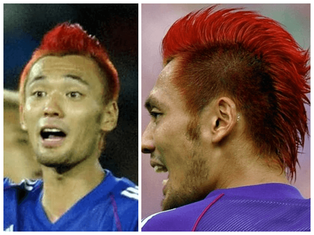 戸田和幸の赤いモヒカンヘアと歴代ワールドカップの印象的な髪型画像