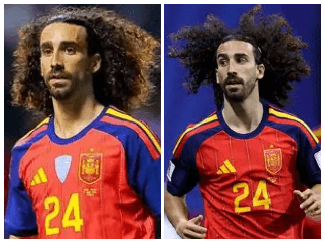 マルク・ククレジャのボリュームのあるロングカーリーヘア画像
