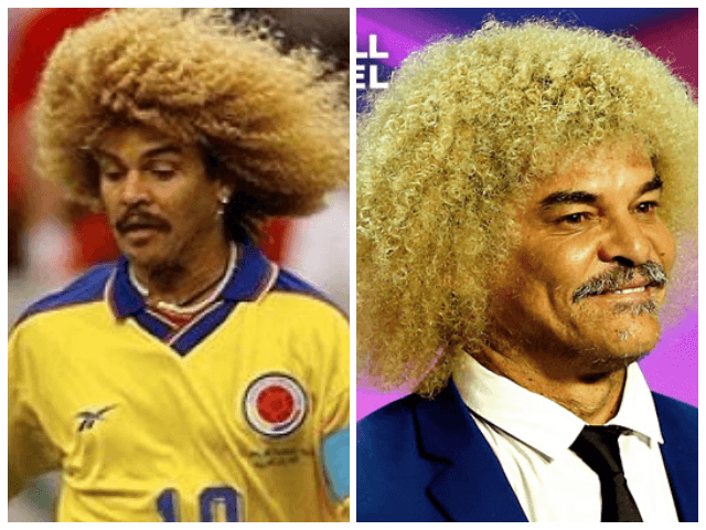 バルデラマのボリュームのあるカーリーヘアの髪型画像