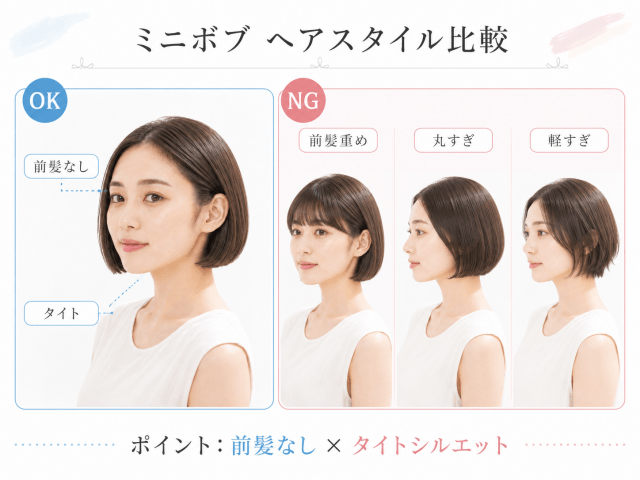 和田由紀子風ボブのNG例と似合わせポイント