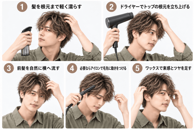 木村拓哉の2026年最新髪型を自宅で再現する5ステップのメンズヘアセット方法