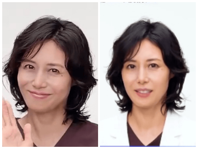 救命病棟24時の松嶋菜々子の短めくびれレイヤーボブ