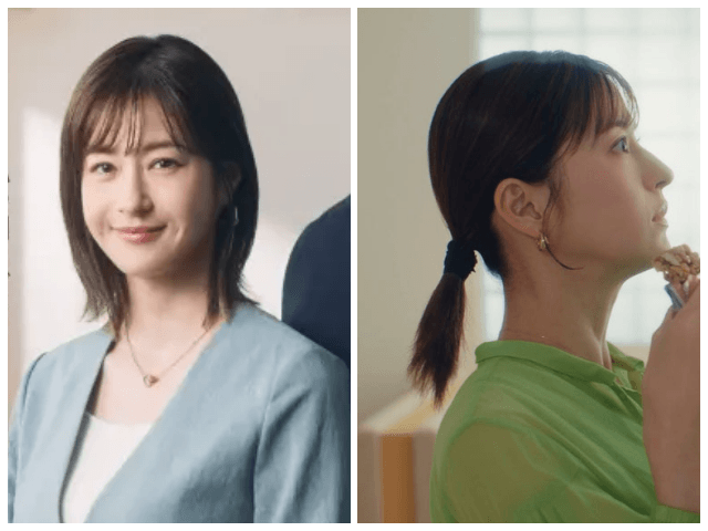 松本若菜の2026年キヤノンMJ CMのミディアムヘアと低めひとつ結び